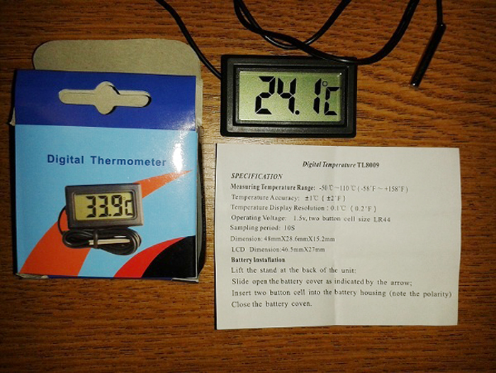 комплектация цифрового термометра