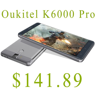 смартфон с большой батареей OUKITEL K6000 PRO
