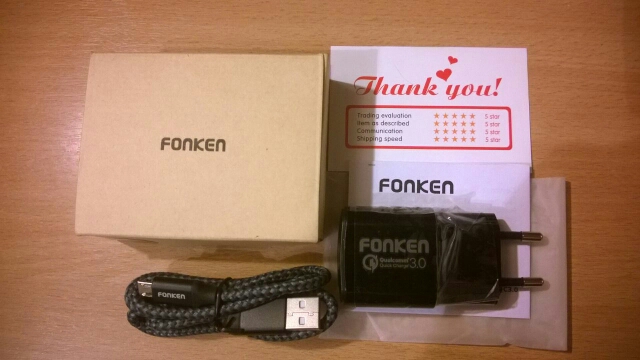 Fonken Quick Charge 3.0 комплектация