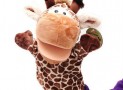 Детская игрушка жираф марионетка.